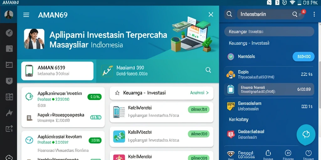 Antarmuka aplikasi AMAN69 yang intuitif untuk investasi.