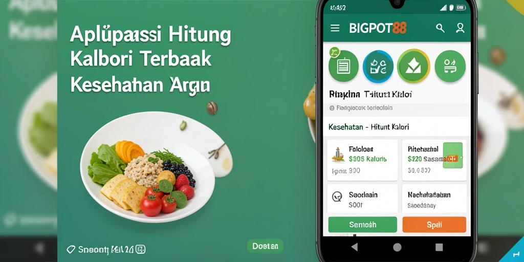 Antarmuka aplikasi BIGPOT88 untuk menghitung kalori dengan mudah.