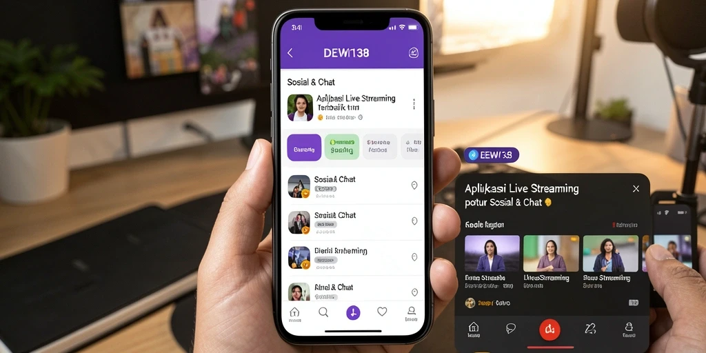 Antarmuka DEWI138 yang menarik untuk Live Streaming langsung.