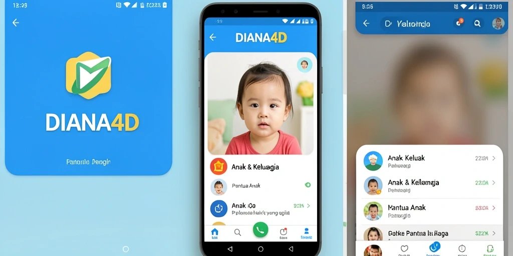 Tampilan antarmuka aplikasi DIANA4D yang modern dan user-friendly.