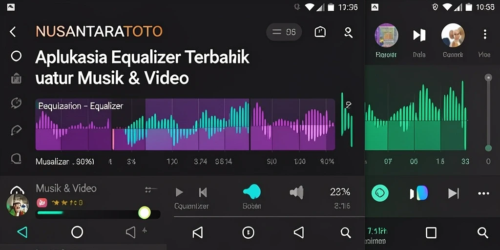 Tampilan antarmuka NUSANTARATOTO dengan fitur Equalizer yang lengkap.