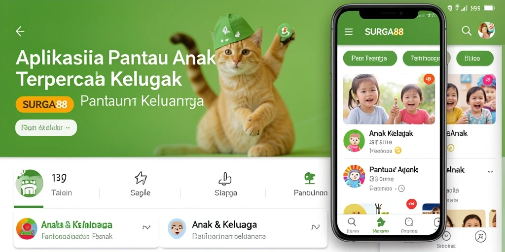 Tampilan antarmuka SURGA88 yang intuitif dan mudah digunakan untuk pemantauan anak.