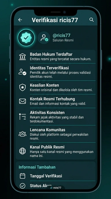 Kanal Resmi ricis77 untuk Pengguna Android